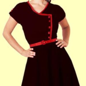 Stop Staring Carina Dress Pinup Swing Rockabilly VLV Size XL